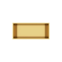 Półka wnękowa Balneo WALL-BOX ONE Gold 45x20x10 cm złota ze stali nierdzewnej z kołnierzem