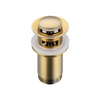 Basin plug brass Balneo Klik Klak E gold with overflow