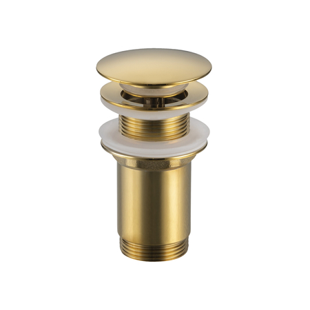Basin plug brass Balneo Klik Klak C gold without overflow