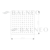 Deszczownica Balneo Cascade model 2 Czarna