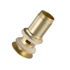 Balneo Brass Click-Clack C Sink Drain Plug with Overflow – Brushed Gold