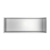 Półka wnękowa Balneo Wall Box One Inox 90 x 30 x 10 cm ze stali nierdzewnej szczotkowanej z kołnierzem