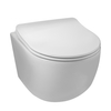 Balneo Luna Tornado Wall-Hung Toilet Bowl, White, Rimless, with Duroplast Soft-Close Seat