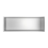 Półka wnękowa Balneo Wall Box One Inox 90 x 30 x 7 cm ze stali nierdzewnej szczotkowanej z kołnierzem