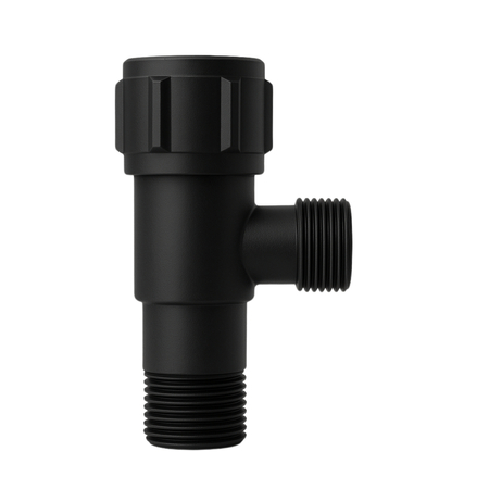 Mushroom angle valve model 2 BLACK 1/2″ x 3/8″