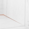 Slope profile Balneo copper wall-mounted right 170 cm