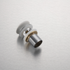 Brass basin click-clack plug Balneo Klik Klak A white with overflow and ceramic head