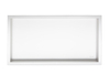 Niche shelf Balneo Wall Box One White 60 x 30 x 7 cm white made of stainless steel with flange