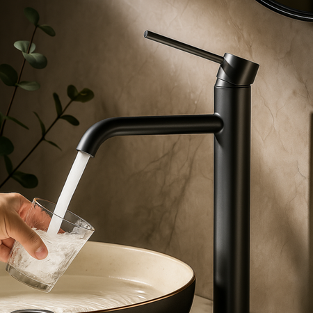 Balneo Cascade washbasin faucet model 2 black