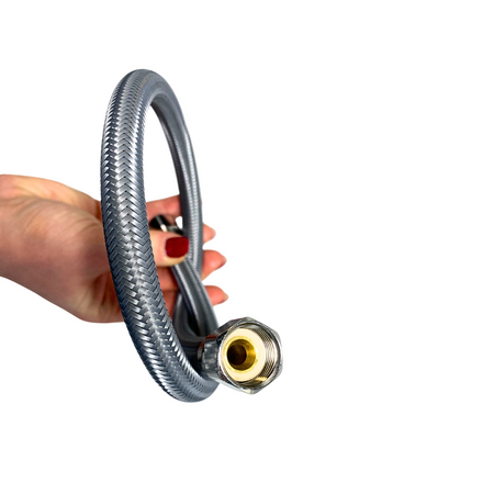 Balneo PEX connection hose gray braided 3/8" x 3/8" 40 cm