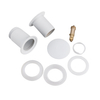 Basin plug brass Balneo Klik Klak C white without overflow