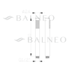 Shower head Balneo Cascade model 1 gun metal