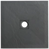 Brodzik kompozytowy Balneo Stone Tray 90 x 90 x 2,5 cm ciemnoszary niski kwadratowy