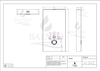 Balneo Fix-Frame Glass Black surface-mounted WC frame, black, tempered glass