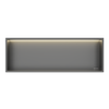 Półka wnękowa Balneo Wall Box LED Gun Metal 90 x 30 x 10 cm