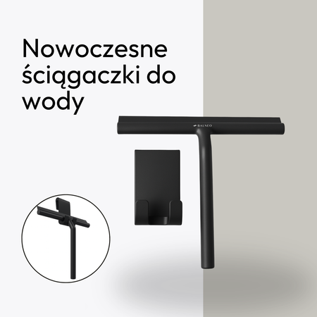Ściągaczka do wody Balneo model 1 czarna