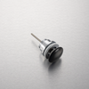 Balneo Klik Klak D brass basin plug, black, universal, with ceramic head
