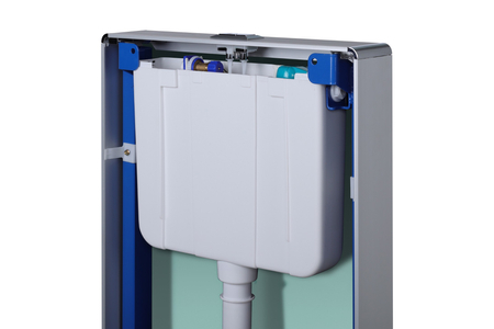 Stelaż natynkowy WC Balneo Fix-Frame Glass Milky biały ze szkła hartowanego