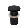 Basin plug brass Balneo Klik Klak A black with overflow