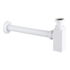 Trap basin brass Balneo white square