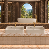 Washbasin BELORIA Solid Surface Cashmere Dune