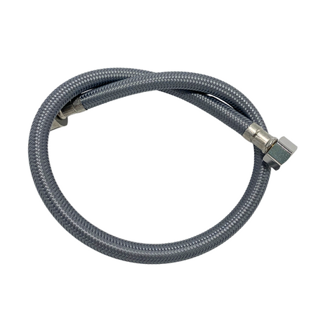 Balneo PEX connection hose in grey braid 1/2" x 3/8" 50 cm