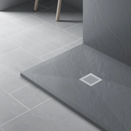 Maskownica do brodzika z kompozytu mineralnego Balneo Stone Tray jasnoszara
