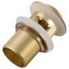 Balneo Brass Basin Pop-Up Plug Click-Clack B Gold with Overflow – Brushed Gold