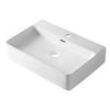 Balneo Neria 60 × 42 cm white ceramic countertop washbasin