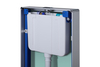 Balneo Fix-Frame Glass Milky surface-mounted WC frame, white, tempered glass