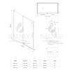 Door shower sliding Balneo Porta – Gold 110 cm