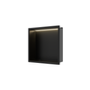 WALL-BOX ONE - BLACK z LED - 30x30x10 cm