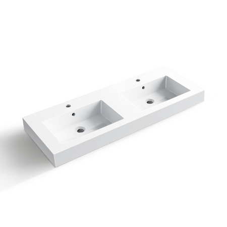 Balneo Maxi countertop washbasin 120 x 46 cm white conglomerate