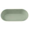 Wanna wolnostojąca VALIA Solid Surface Pistachio Cream z syfonem i korkiem
