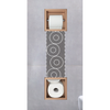 Balneo Wall Box Paper 2 Copper – Built‐In Wall-Mounted Stainless Steel Paper Holder with Storage compartment