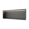 Półka wnękowa Balneo Wall Box LED Gun Metal 90 x 30 x 10 cm