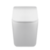 Wall-hung toilet bowl TOILET Balneo Luga rimless white without a flange with toilet seat soft-closing with duroplastu