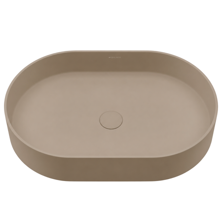 Washbasin ETERIA Solid Surface Mocca Mousse