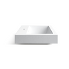 Balneo Roxy countertop washbasin 60 x 50 cm white conglomerate