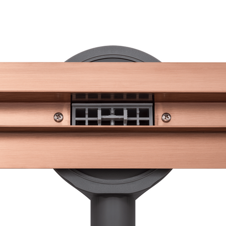 Linear drain floor Balneo Slim & Low ProLine Copper 60 cm copper