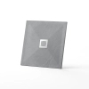 Balneo Stone Tray composite shower tray 90 x 90 x 2.5 cm light grey low square