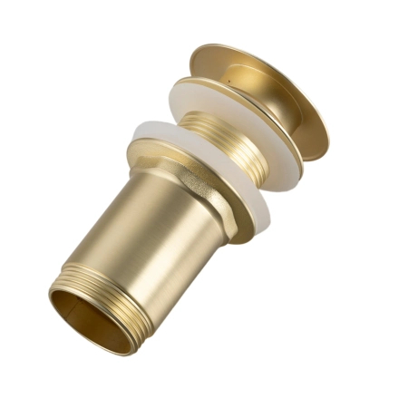 Balneo Brass Sink Pop-Up Waste Click-Clack C Gold Without Overflow – Brushed Gold