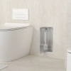 Balneo Wall Box Brush S Tiles – Left Built-In Stainless Steel Toilet Brush Holder