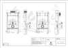 Balneo concealed WC set Fix-Frame Low frame with white Luna Tornado WC bowl