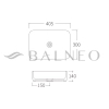 Balneo Natra 40.5 × 30 cm White Ceramic Countertop Sink