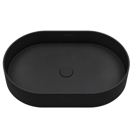 Washbasin ETERIA Solid Surface Carbon Black