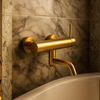 Balneo Cascade bath mixer model 1 gold