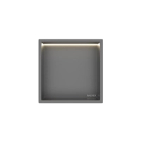 Półka wnękowa Balneo Wall Box LED Gun Metal 30 x 30 x 10 cm