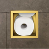 Balneo Wall Box Paper 3 Gold – Built-In Wall-Mounted Gold Stainless Steel Paper Storage Shelf