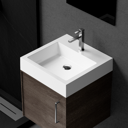 Balneo Vera countertop washbasin 40 x 40 cm white conglomerate